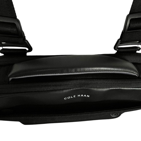 Cole Haan Zerogrand Men’s Black Attaché Laptop Bag Holds a 14” Laptop LIKE NEW!! - Picture 6 of 16